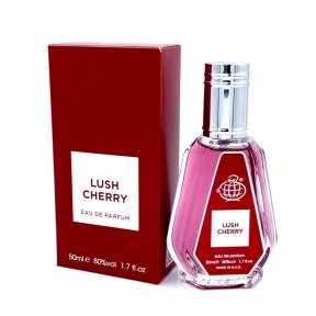 Fragrance World Lush Cherry (aromāts, kas tuvs Tom Ford Lost Cherry).